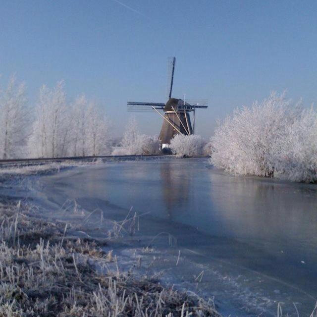 Mondriaanmolen, A Real Windmill Close To Amsterdam Abcoude Exterior foto